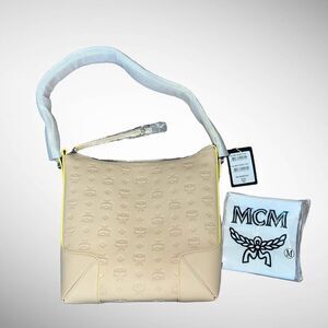 Authentic New With Tags MCM Klara Medium Leather Hobo Bag